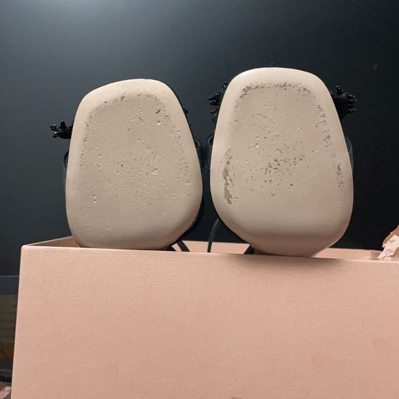 Miu Miu Black Heeled Sandals - Picture 9 of 16